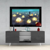 Moon Collector Glass Wall Art.