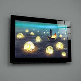 Moon Collector Glass Wall Art.