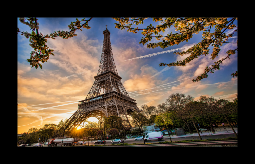 Eiffel Tower Glass Wall Art