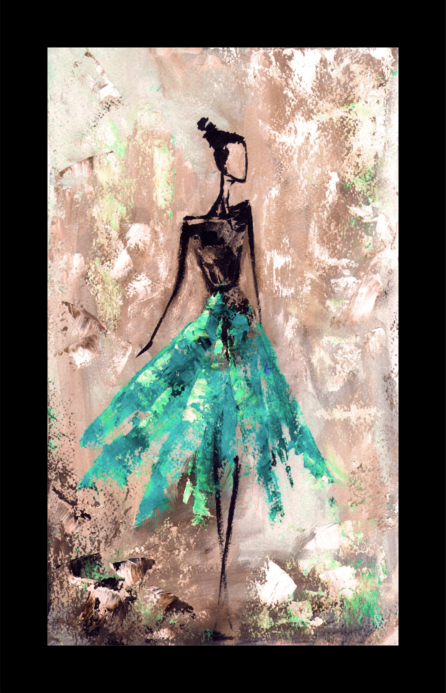 Ballerina Glass Wall Art