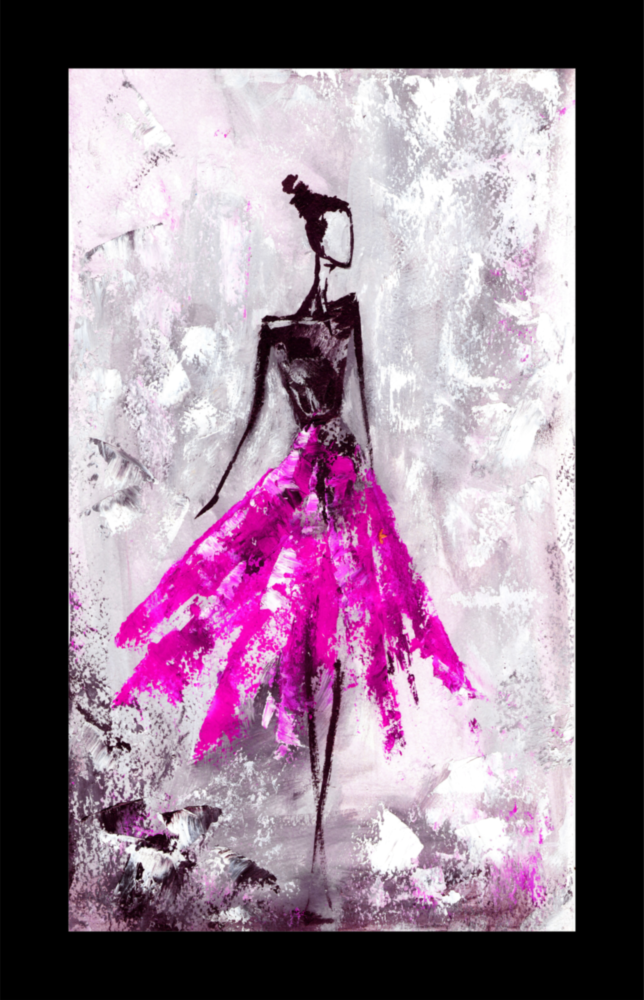 Ballerina Glass Wall Art