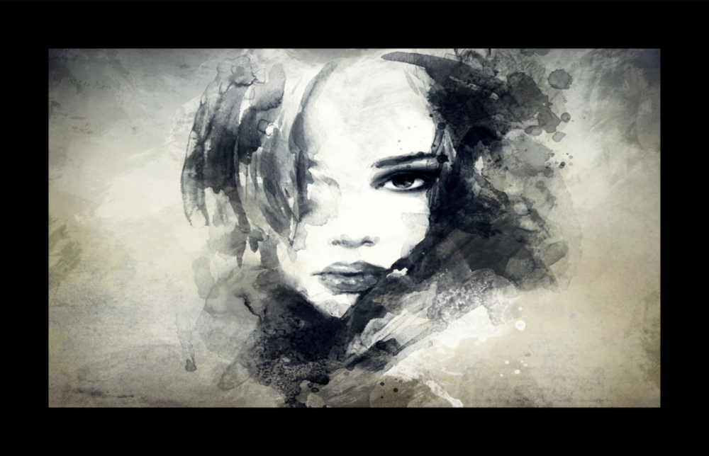 Woman Glass Wall Art