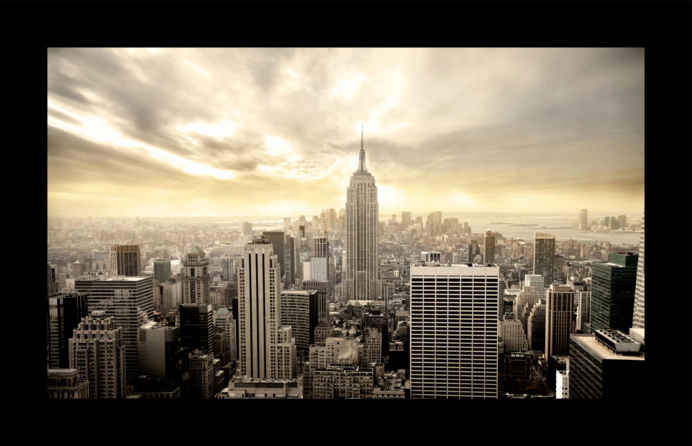 New York Glass Wall Art