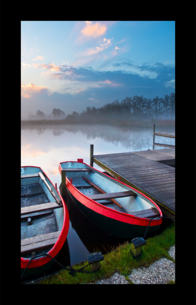 Boats Glass Wall Art