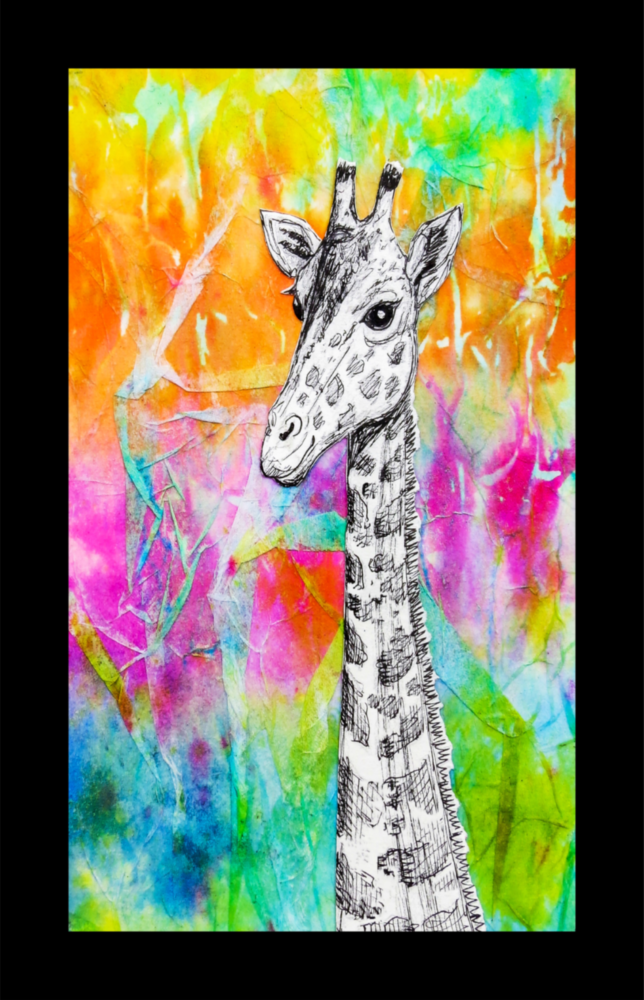 Giraffe Glass Wall Art