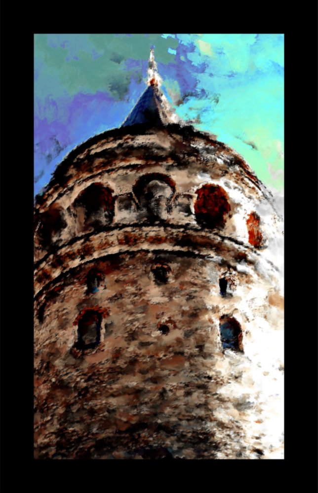 Galata Tower Glass Wall Art