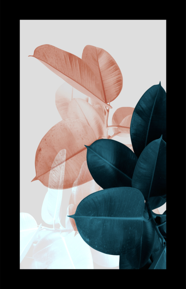 Leaves Glass Wall Art