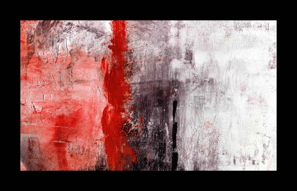 Red and Red Glass Wall Art
