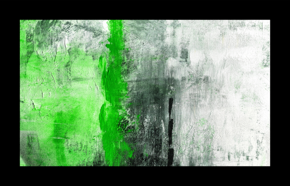 Green and Green Glass Wall Art