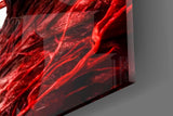 Venom's Sinister Presence Glass Wall Art