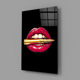Lip Bullet Pop Glass Wall Art