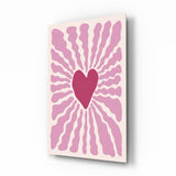 Radiant Heart Glass Wall Art
