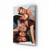 Elegant Group Portrait Glass Wall Art