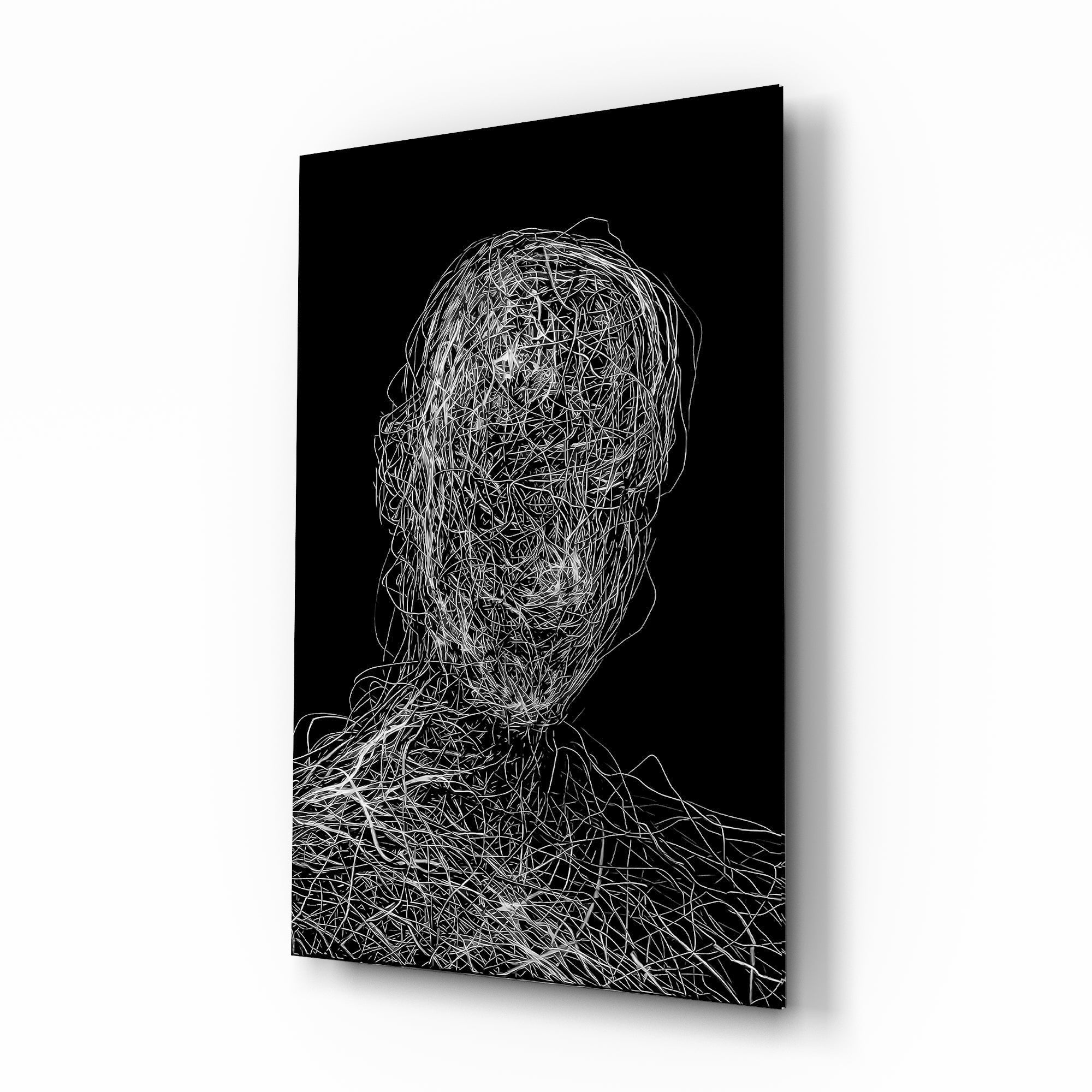 Tangled Threads Portrait Glass Wall Art