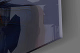 Mysterious Doorway Reflection Glass Wall Art