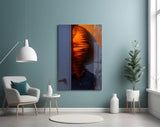 Mysterious Doorway Reflection Glass Wall Art