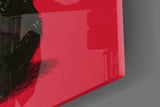 Black Cat No Means No Glass Wall Art