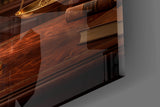 Objection Gold Scales of Justice Glass Wall Art