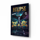 Eclipse Black-Winged Baller Glass Wall Art