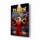 Clutch Bald Eagle Victory Glass Wall Art