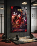 Flight Bald Eagle Slam Dunk Glass Wall Art