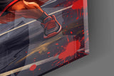 Crossover Fox Streetball Dribble Glass Wall Art