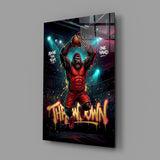 Throwdown Gorilla One-Hand Dunk Glass Wall Art