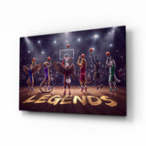 Legends Animal Basketball Team Glass Wall Art