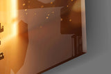 Location Location Location Gold Key Glass Wall Art