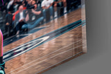Range Crowned Woman Baller Glass Wall Art