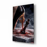 Stiletto Checkmate Chess King Glass Wall Art