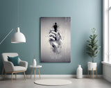 Focus on the Best Chess King Glass Wall Art