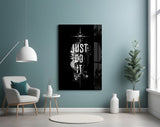 Phoenix Bold Motivational Typography Glass Wall Art