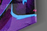 Explicit Pink Pop Art Woman Glass Wall Art