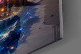 Fountain Pen Ink Fantasy World Glass Wall Art