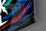 Dark and Evil Green Flame Eye Glass Wall Art