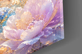 Iridescent Gold Filigree Butterfly Glass Wall Art