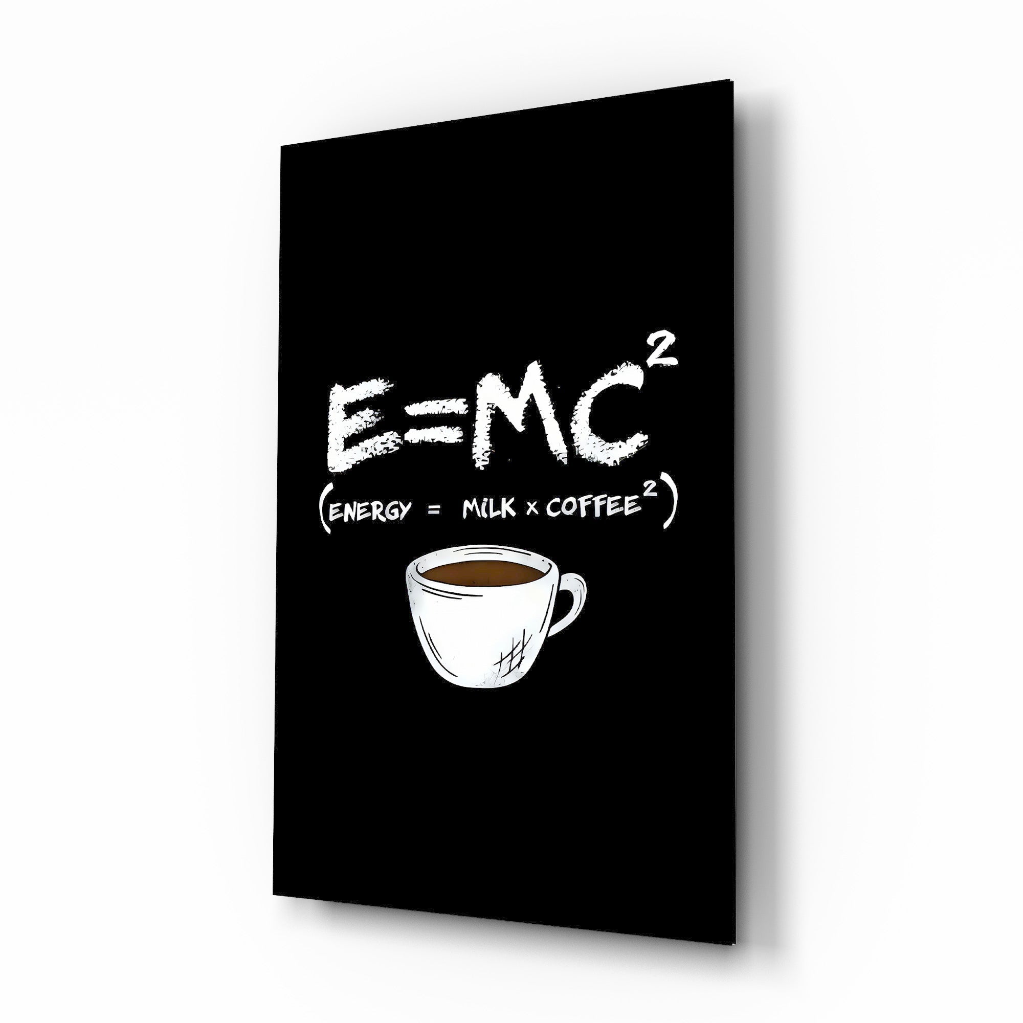 Coffee Formula Humor Glass Wall Art