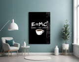Coffee Formula Humor Glass Wall Art