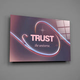Trust the Universe Angel Number 111 Glass Wall Art