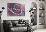 Trust the Universe Angel Number 111 Glass Wall Art