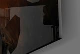 Golden Light Beam Reaching Hand Glass Wall Art