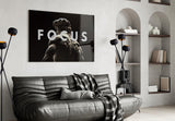 Focus Classical Statue Monochrome Glass Wall Art
