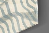 Reading Black Cat Blue Striped Bed Glass Wall Art