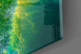 Emerald Tree of Life Mirrored Lake Glass Wall Art