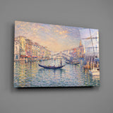 Venice Grand Canal Monet Style Glass Wall Art