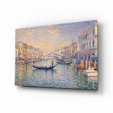 Venice Grand Canal Monet Style Glass Wall Art