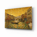 Venice Grand Canal Klimt Style Glass Wall Art