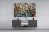 Venice Grand Canal Cubist Style Glass Wall Art
