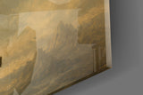 Statue of Liberty Da Vinci Style Glass Wall Art